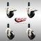 Service Caster 3 Inch 316SS Soft Rubber Swivel 1 Inch Stem Caster Lock Brake SCC, 2PK SCC-SS316TTLEX20S314-SRS-2-S-2-1 - alternate 5